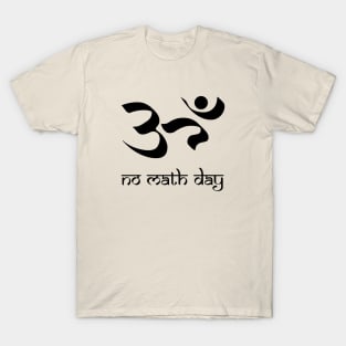 No math day (black) T-Shirt